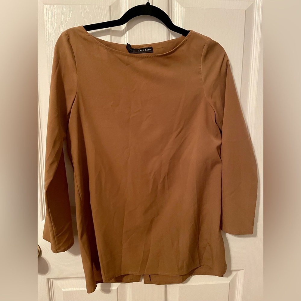 Brown dress shirt